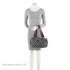 Celine Vintage Macadam Denim Small Satchel (SHF-7wuKrh)