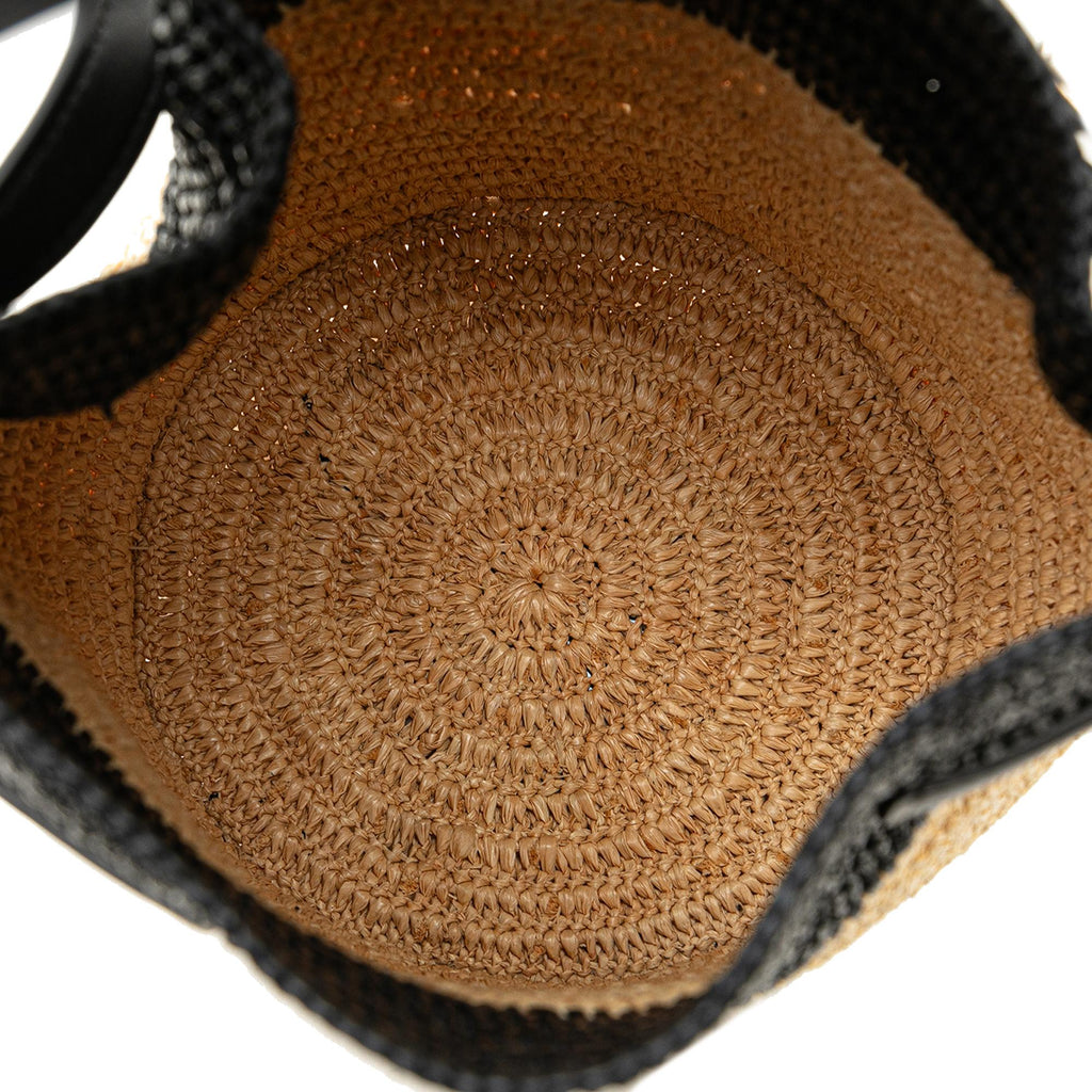 Celine Woven Raffia Nano Bucket Bag (SHG-rTJQCR)