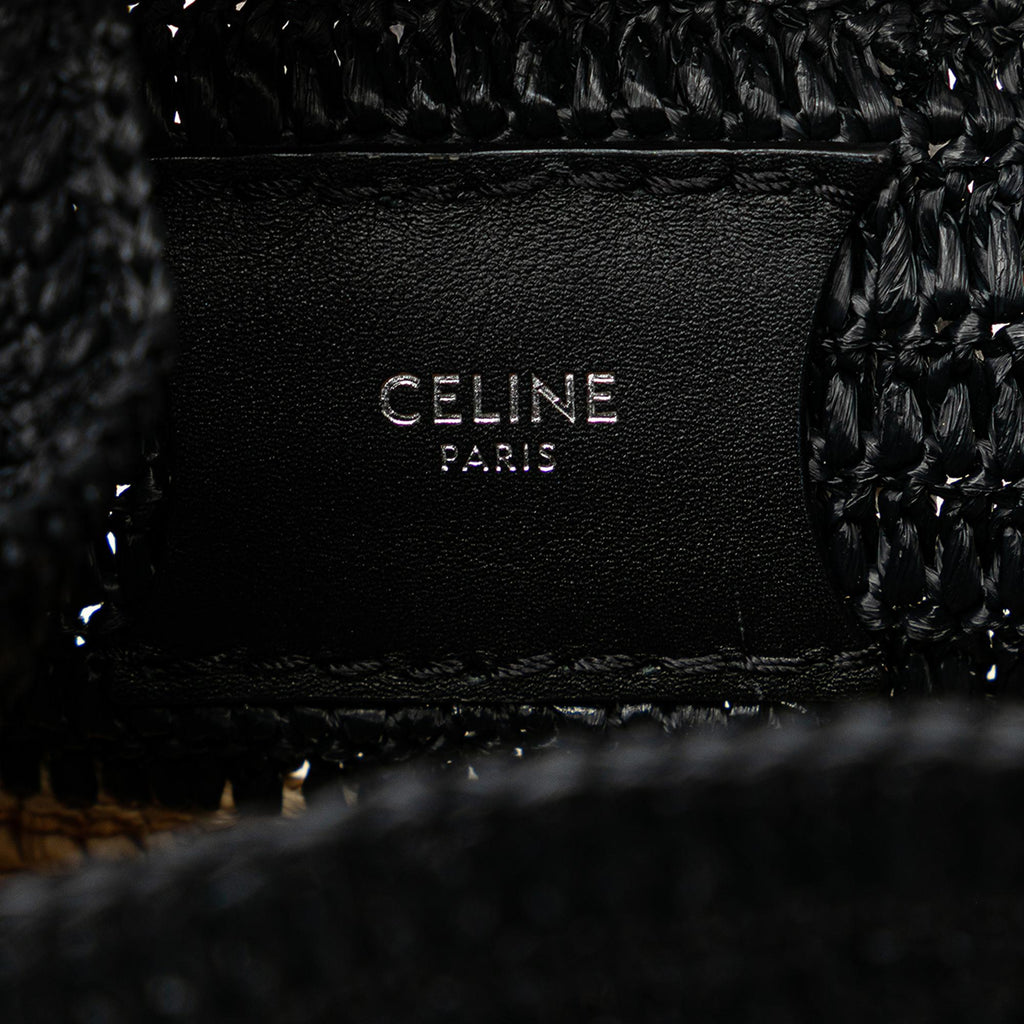 Celine Woven Raffia Nano Bucket Bag (SHG-rTJQCR)
