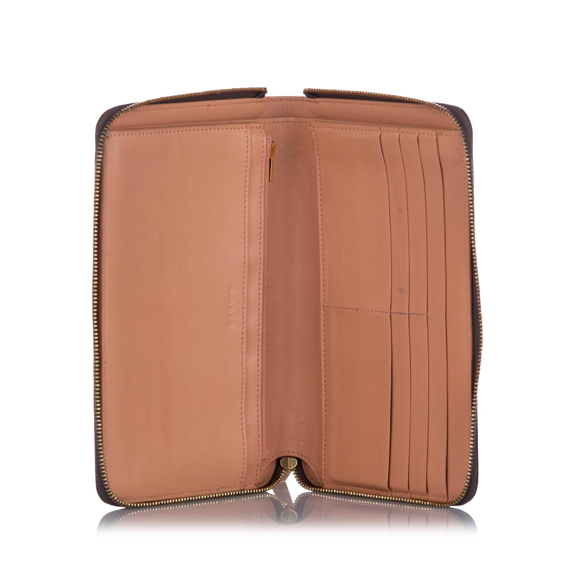 Celine Zip Around Leather Wallet (SHG-21934)