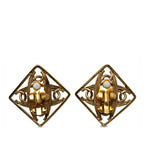 Chanel CC Faux Pearl Clip On Earrings