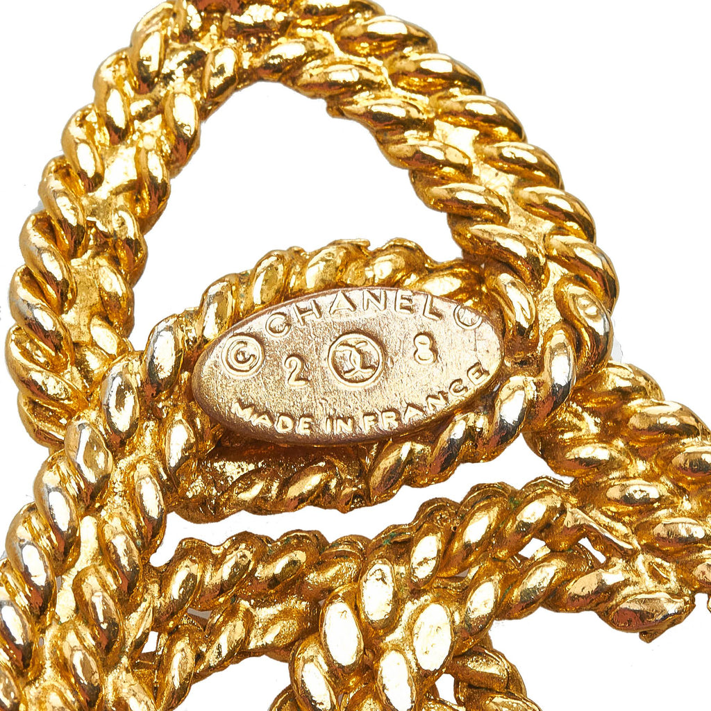 Chanel CC Mark Rope Triangle Necklace (SHG-J6Hpb7)