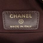 Chanel CC Quilted Caviar Round Clutch With Chain (SHG-ov2ka3)