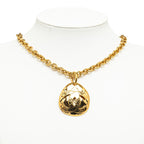 Chanel CC Round Pendant Necklace
