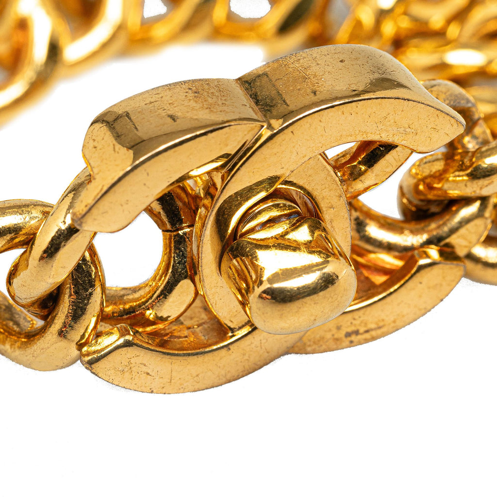 Chanel CC Turnlock Chain Bracelet