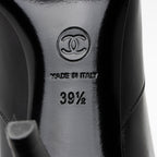 Chanel Calfskin CC Chain Knee High Boots - Size 9.5 / 39.5