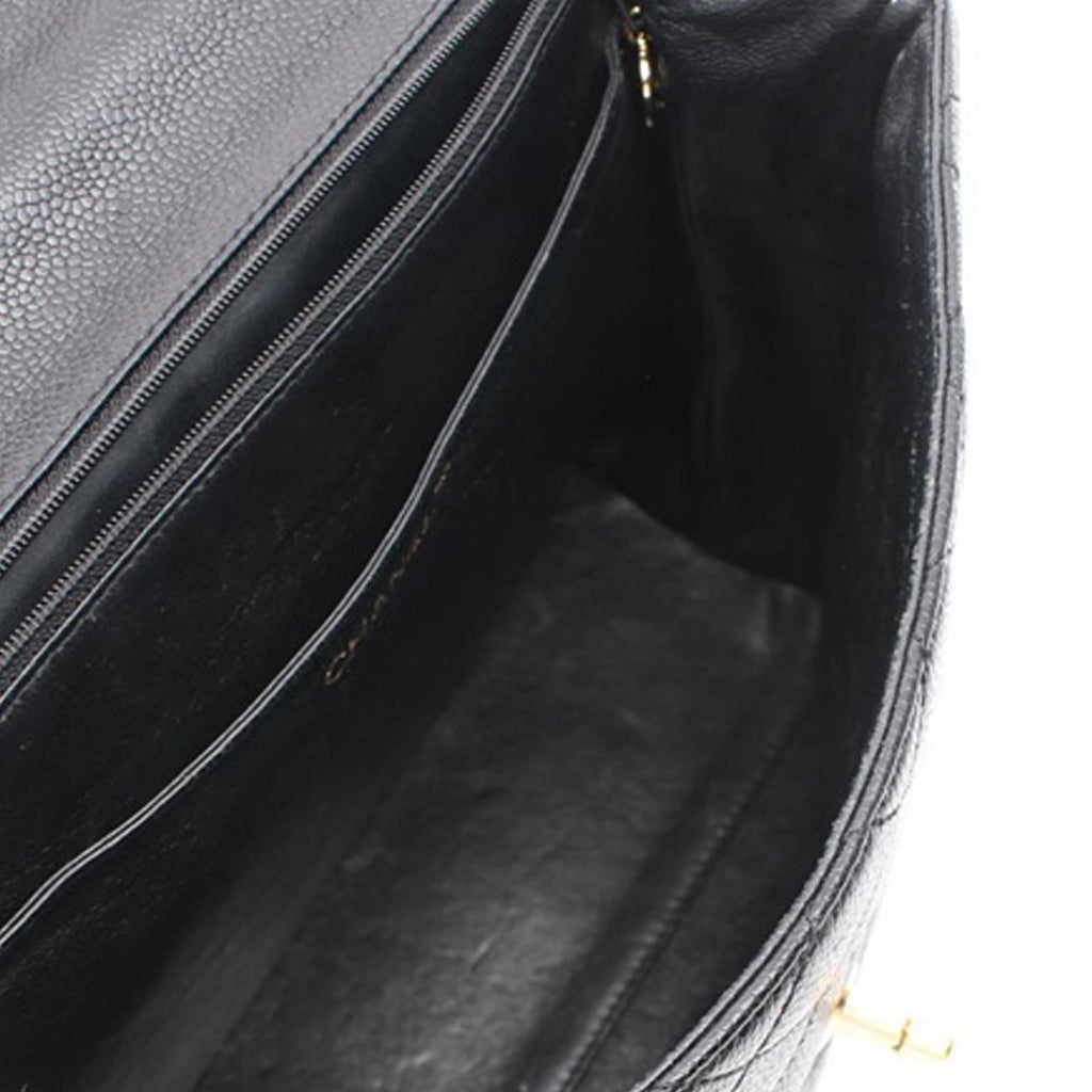 Chanel Caviar Kelly Top Handle Bag (SHG-TzXj4g)