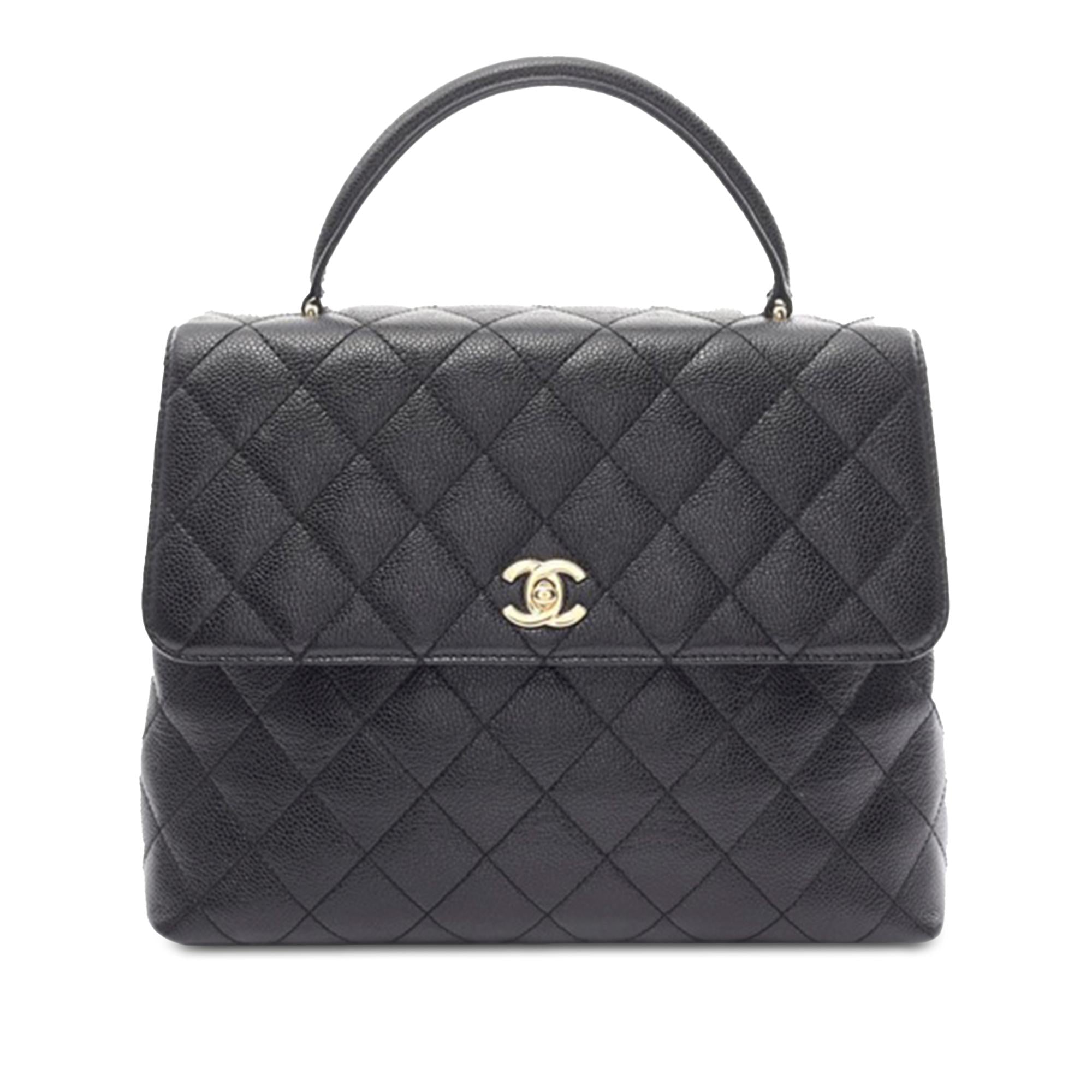 Chanel Caviar Kelly Top Handle (SHG-hzivnC)