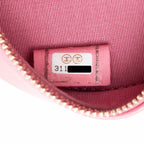 Chanel Caviar Leather Crystal CC Round Clutch with Chain (SHF-FU2AgY)