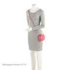 Chanel Caviar Leather New Wave Round Clutch with Chain (SHF-s9F7fM)