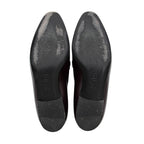 Chanel Crackled Goatskin CC Charm Cap Toe Loafers - Size 7.5 / 37.5