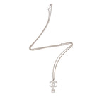 Chanel Crystal CC Drop Pendant Necklace (SHF-x3ceGG)