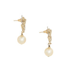 Chanel Crystal CC Pearl Drop Earrings