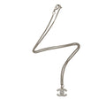 Chanel Crystal CC Pendant Necklace (SHF-WHgrmS)