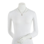 Chanel Crystal CC Pendant Necklace (SHF-WHgrmS)