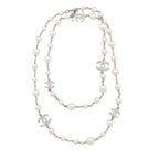 Chanel Crystal Pearl CC Long Necklace