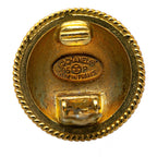 Chanel Gold Plated CC Clip On Earrings