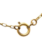 Chanel Gold Plated CC Round Pendant Necklace