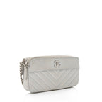 Chanel Iridescent Caviar Leather Vintage Mademoiselle Clutch with Chain (SHF-fdlQlw)