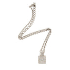 Chanel Iridescent Crystal CC Perfume Bottle Necklace