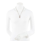 Chanel Iridescent Crystal CC Perfume Bottle Necklace