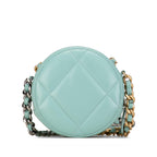 Chanel Lambskin 19 Round Clutch with Chain (SHG-wwM52A)