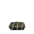 Chanel Lambskin Tech Me Out Clutch With Chain