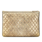 Chanel Large Lambskin Boy O Case Clutch (SHG-SszkxH)
