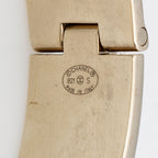Chanel Leather CC Turnlock Narrow Cuff Bracelet (SHF-yDVGhV)