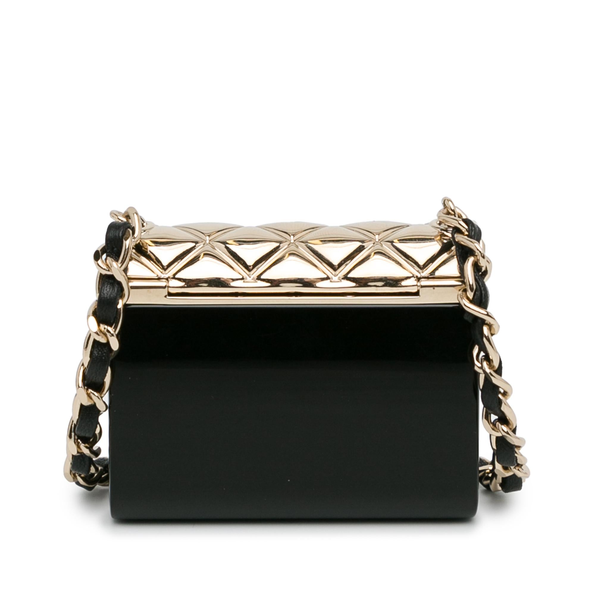 Chanel Metal And Resin Chain Flap Pendant Necklace (SHG-Xtw85C)