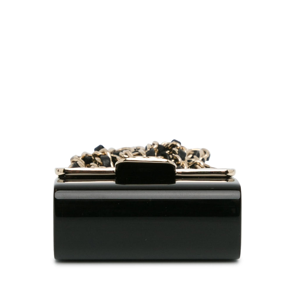 Chanel Metal And Resin Chain Flap Pendant Necklace (SHG-E4qmNQ)