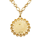 Chanel Oversized Cambon Medal Necklace (SHG-186ose)