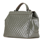 Chanel Quilted Glazed Calfskin Mademoiselle Lock Kelly Flap