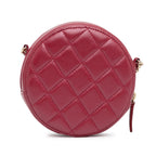 Chanel Quilted Lambskin Round Pearl Clutch with Chain (SHG-QFU7OK)
