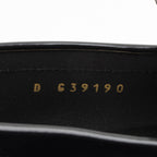 Chanel Shiny Calfskin Logo Loafers - Size 8 / 38