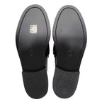 Chanel Shiny Calfskin Logo Loafers - Size 8 / 38
