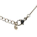 Chanel Silver Plated CC Camellia Charms Necklace