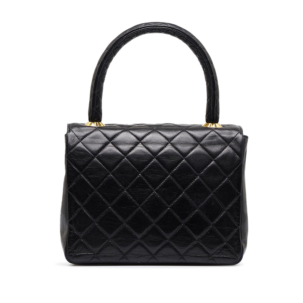 Chanel Small Lambskin Kelly Top Handle Bag (SHG-LKG1nz)