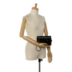 Chanel Tweed Chocolate Bar Camellia Clutch (SHG-6UFZfw)