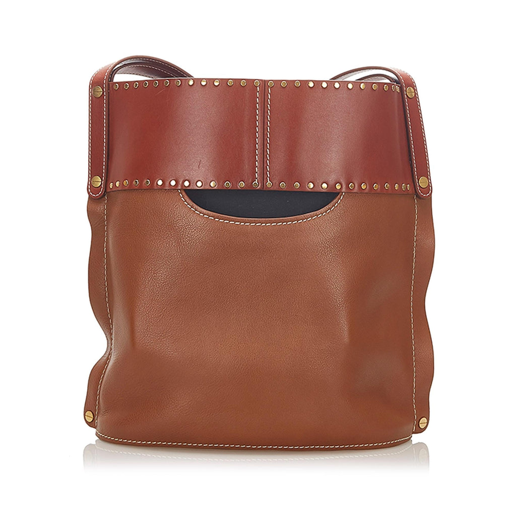 Chloe Aby Leather Bucket Bag (SHG-22307)