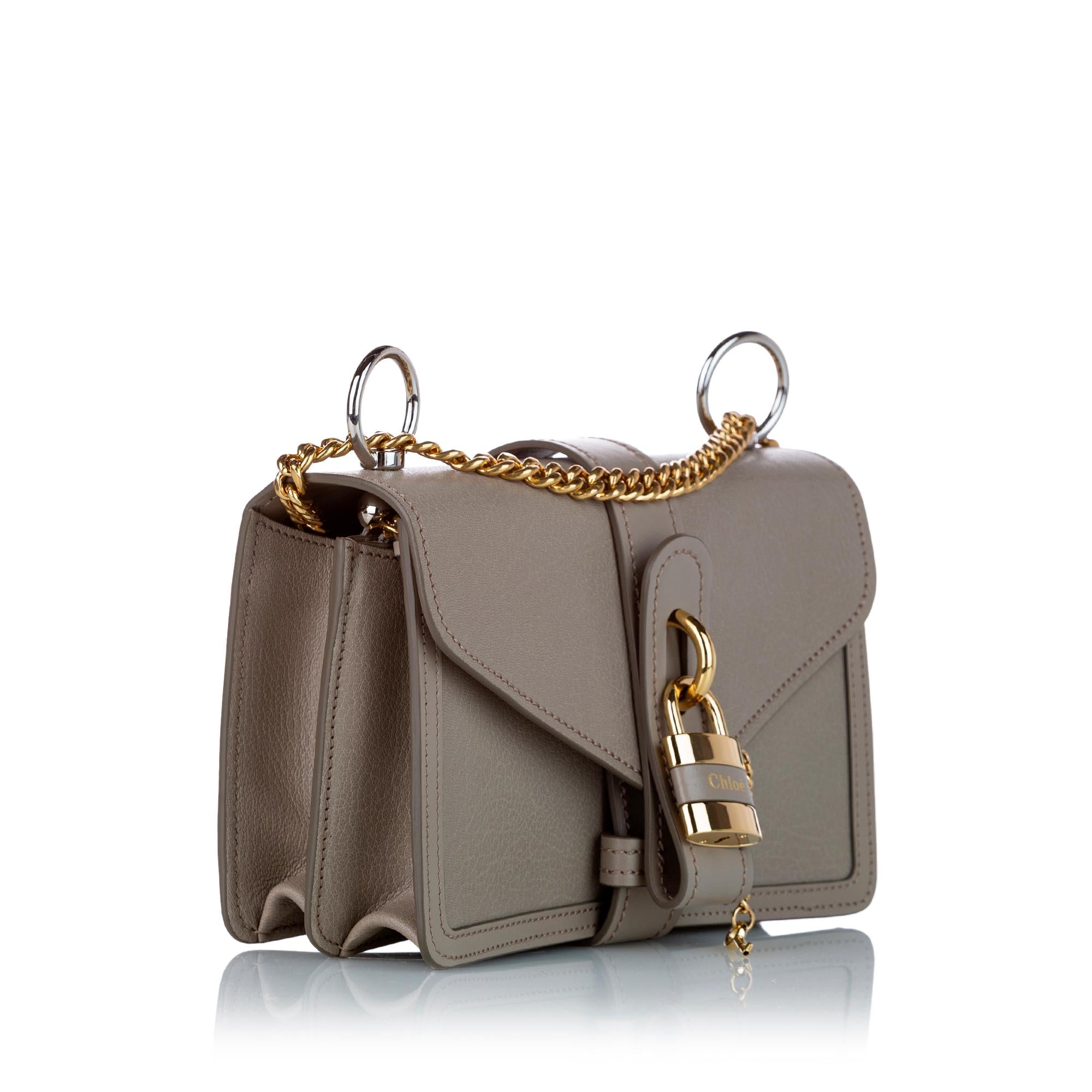 Chloe Aby Leather Shoulder Bag (SHG-25204)