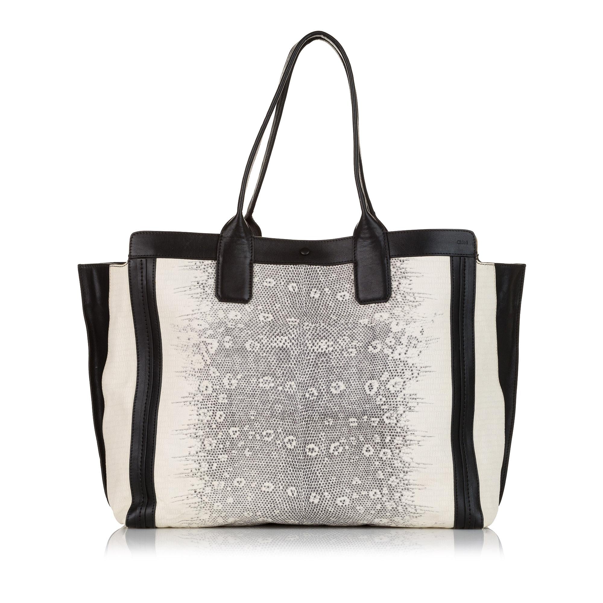 Chloe Allison Leather Tote Bag (SHG-33641)