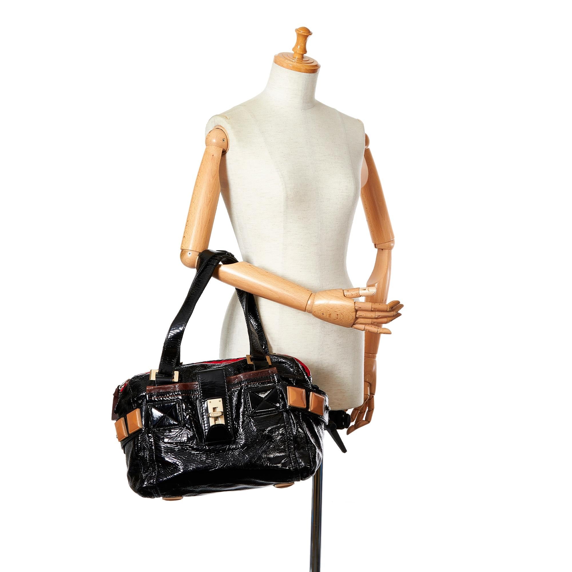 Chloe Audra Leather Shoulder Bag (SHG-26147)