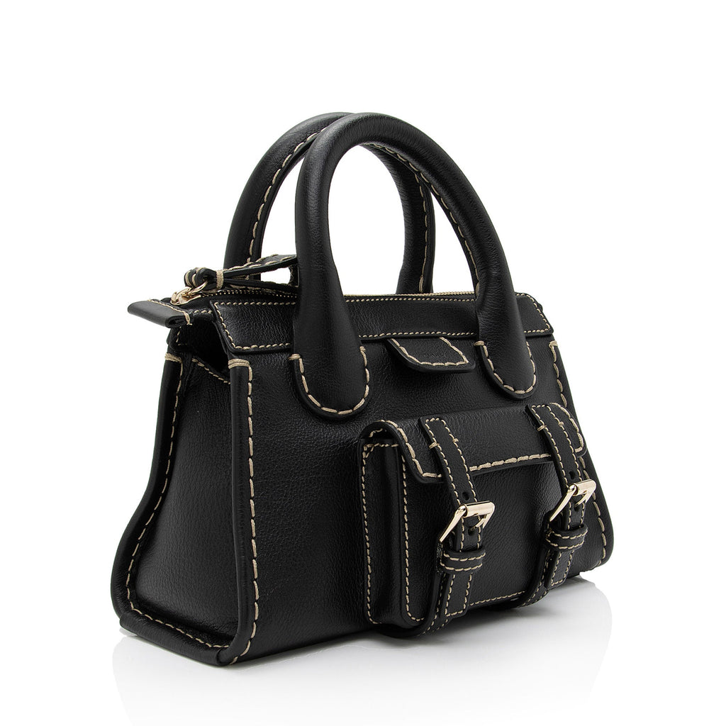 Chloe Buffalo Leather Edith Mini Bag (SHF-c97scC)