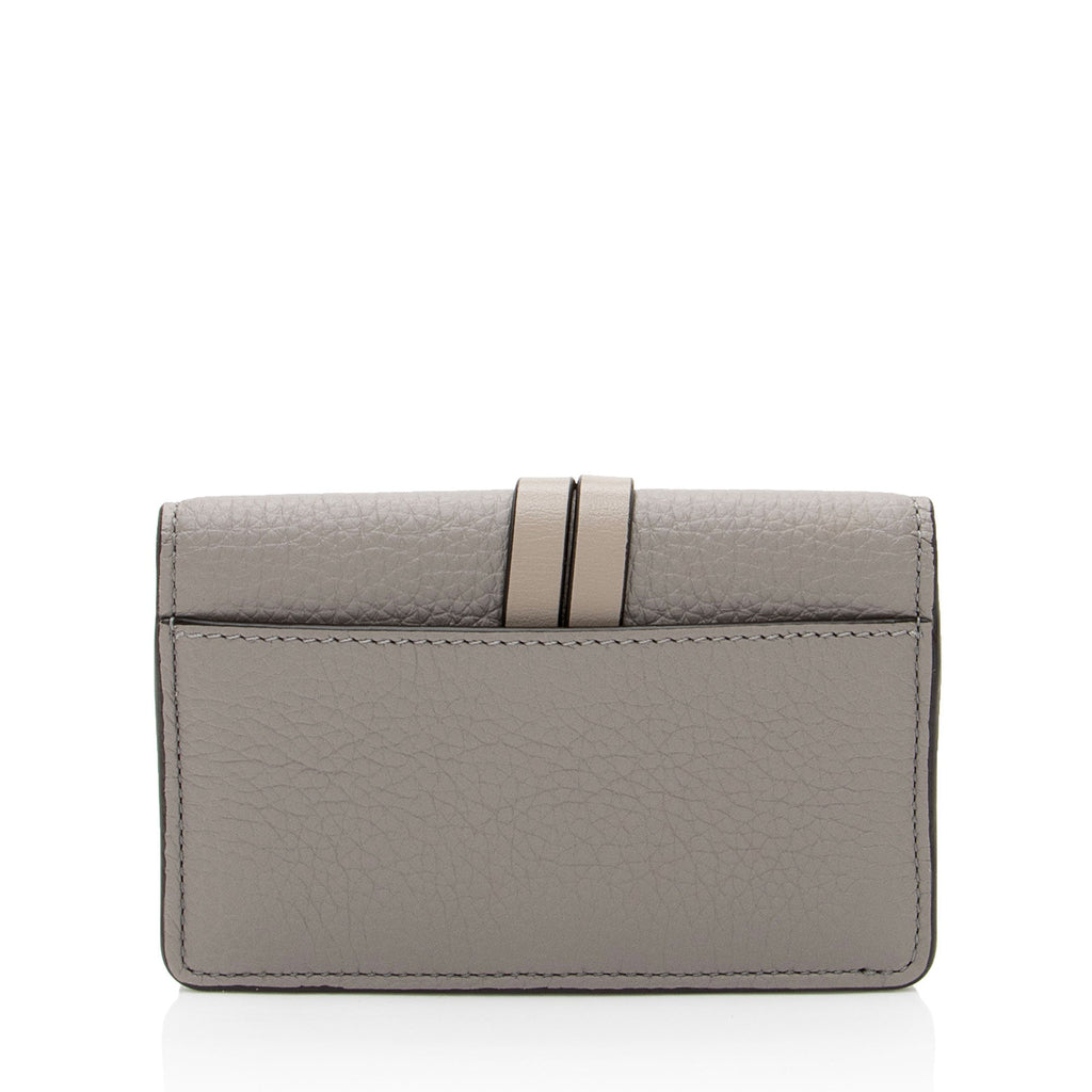 Chloe Calfskin Alphabet Card Holder