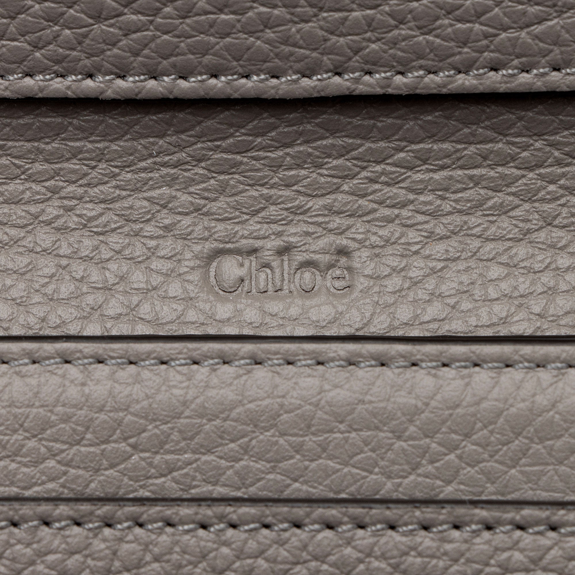 Chloe Calfskin Alphabet Card Holder