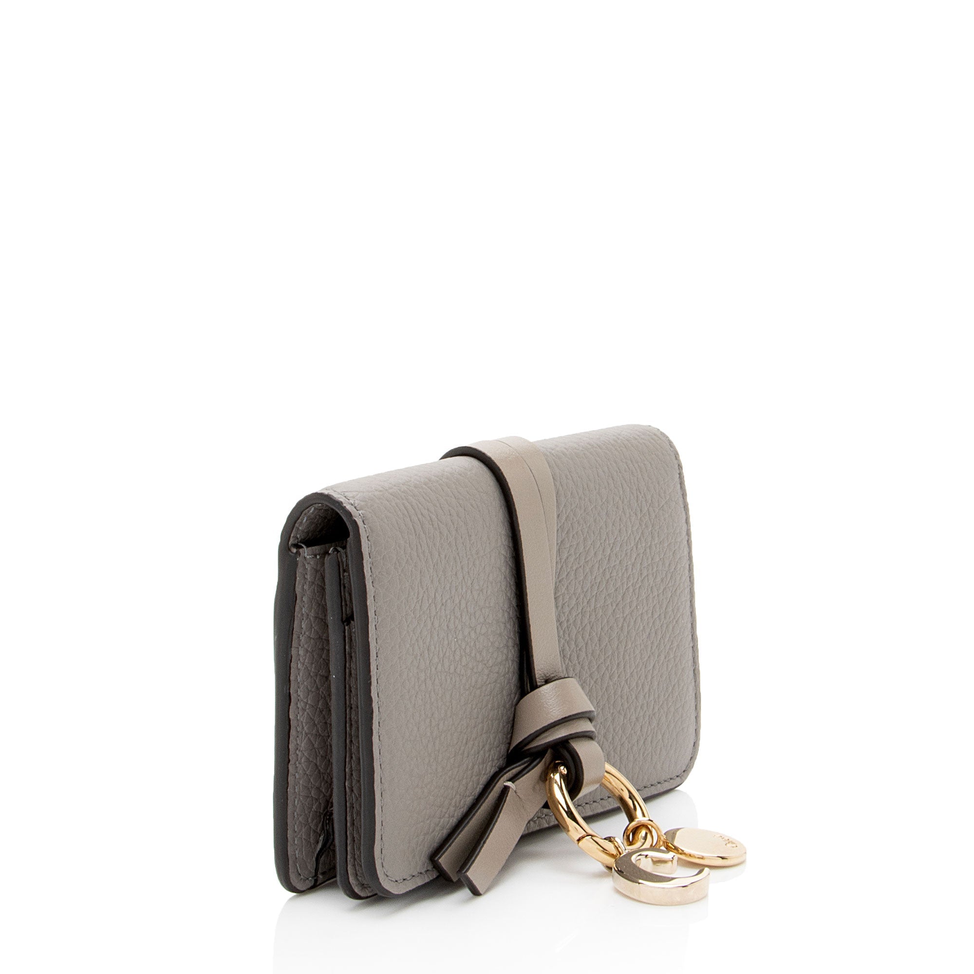 Chloe Calfskin Alphabet Card Holder