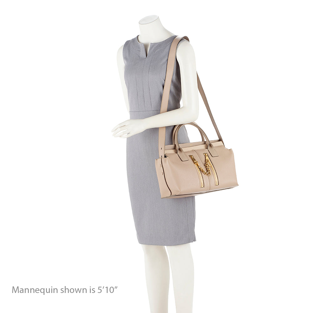 Chloe Calfskin Cate Medium Satchel (SHF-12219)