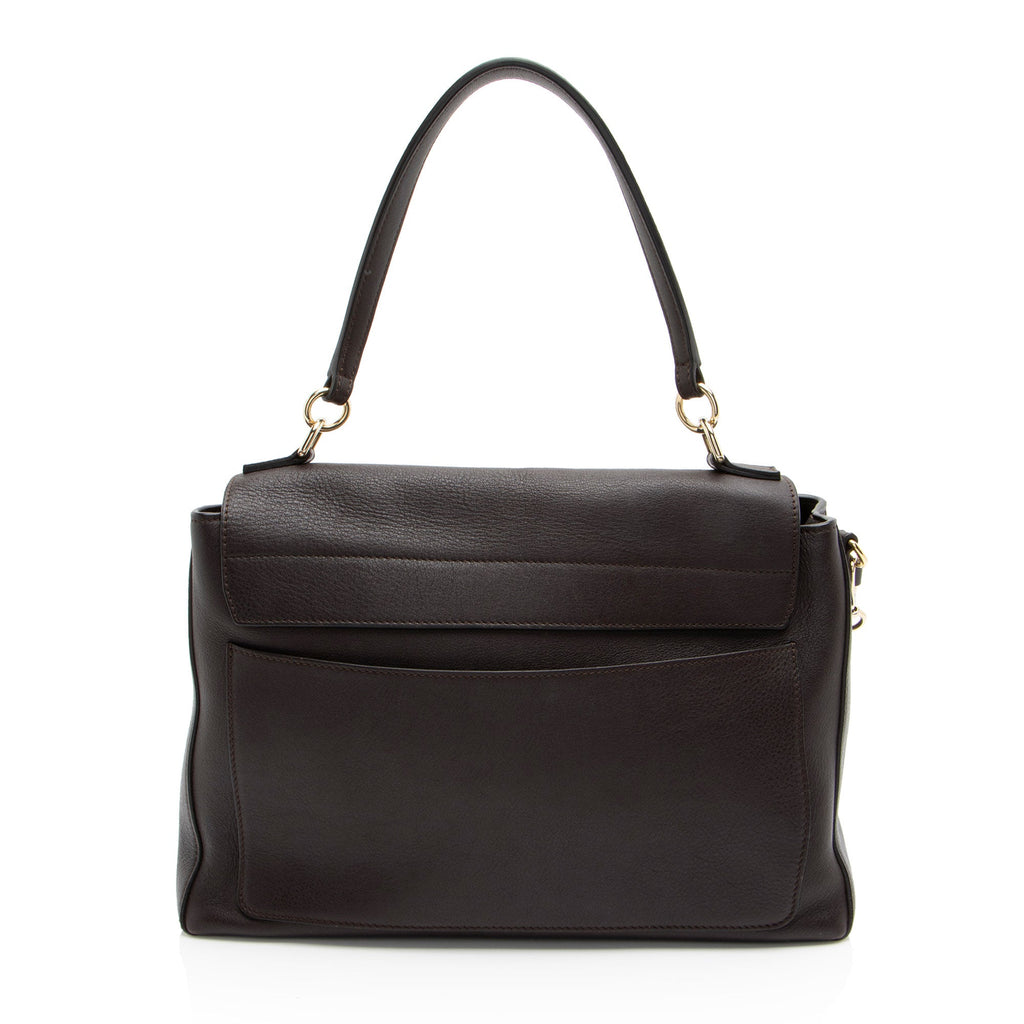 Chloe Calfskin Faye Day Medium Shoulder Bag (SHF-c4lA4C)