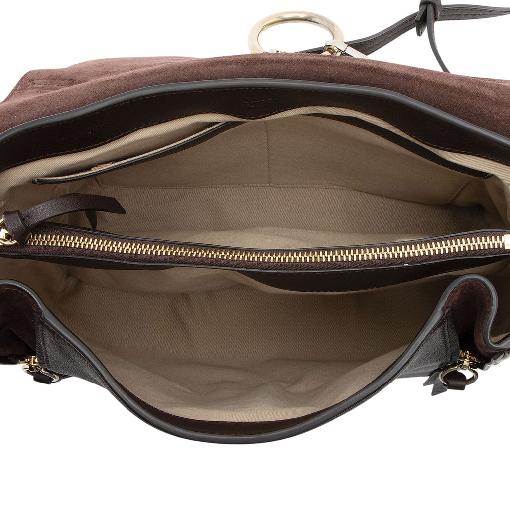 Chloe Calfskin Faye Day Medium Shoulder Bag (SHF-c4lA4C)